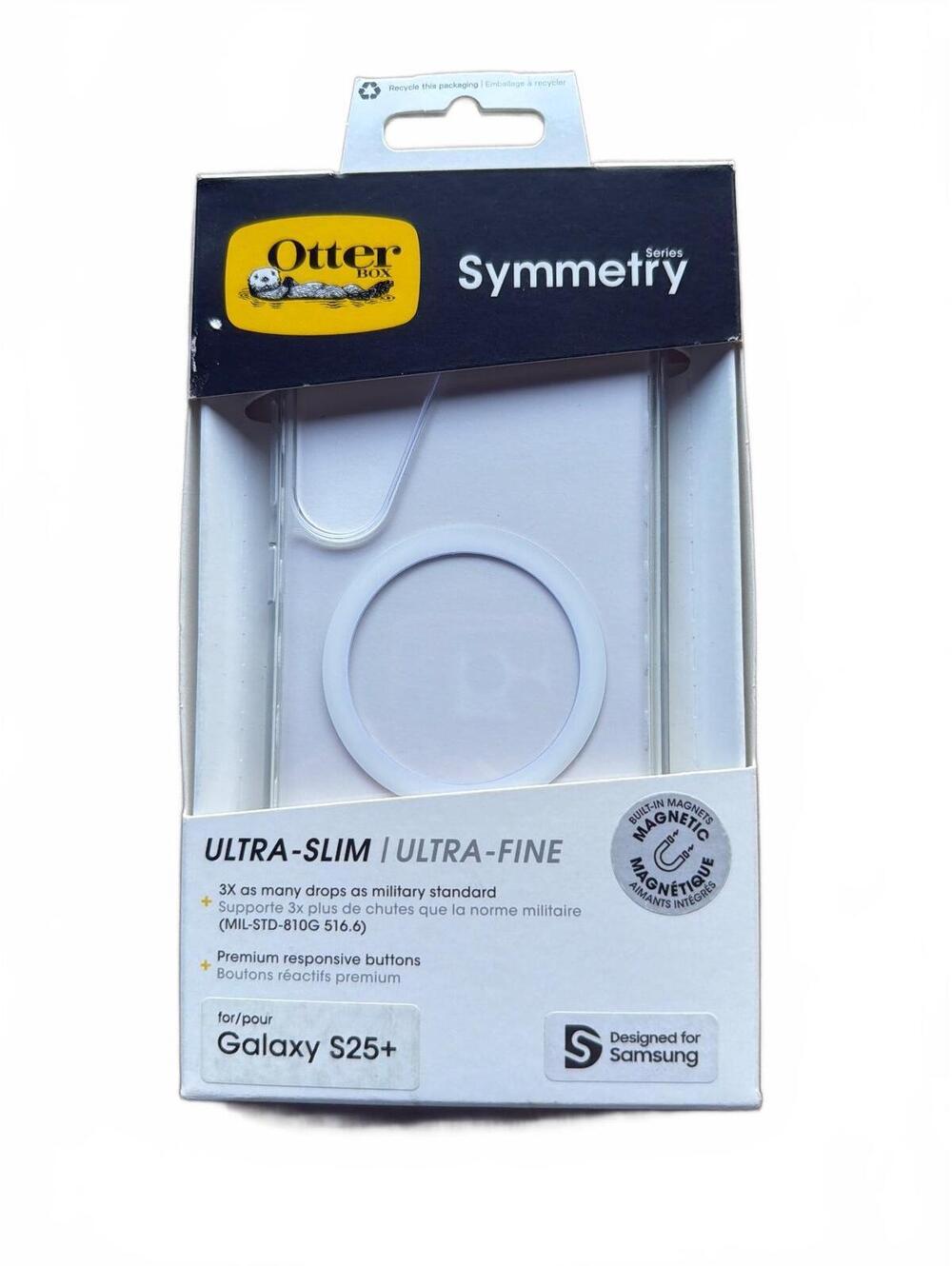 OtterBox Symmetry Series Ultra-Slim Magnetic Case Samsung Galaxy S25+ Clear New